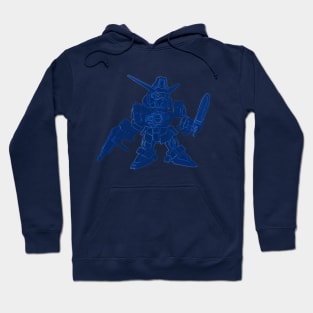 SD Gundam Blue Hoodie